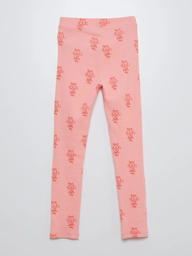 Legging côtelé X Little Bad Wolf   Rose