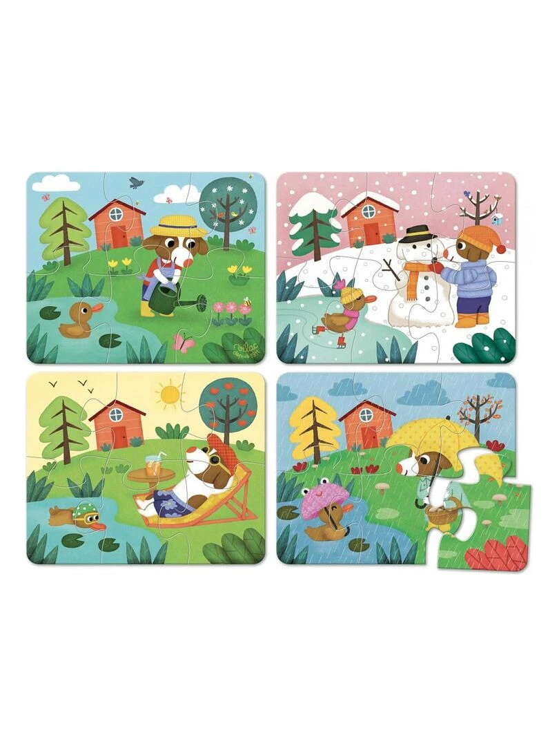 Puzzles les 4 saisons coffret bois N/A