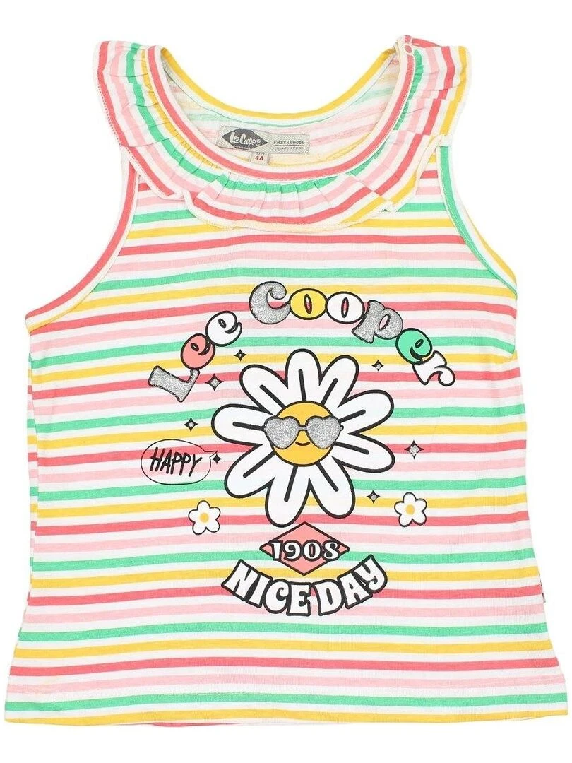 Lee Cooper Ensemble T shirt short fille Imprimé Lee Cooper Orange