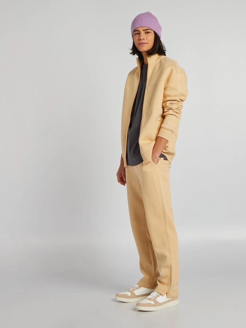 Jogging en molleton Beige