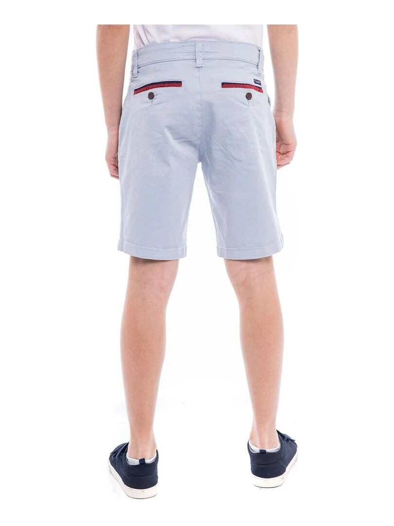 Bermuda chino slim BERKLEY BOY Bleu ciel