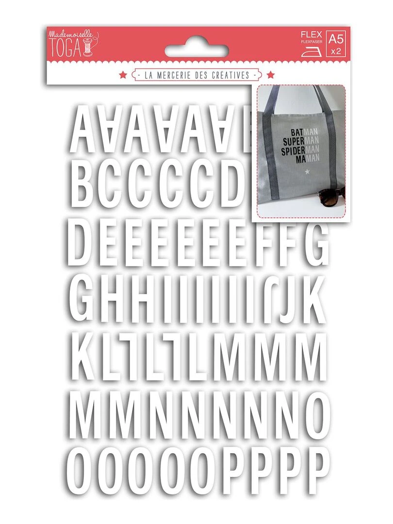 126 Lettres thermocollantes   Blanc Enjoy   N/A