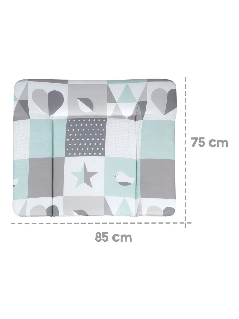 ROBA Matelas À Langer "Happy Patch Mint" 85x75 Revêtu De PU Vert