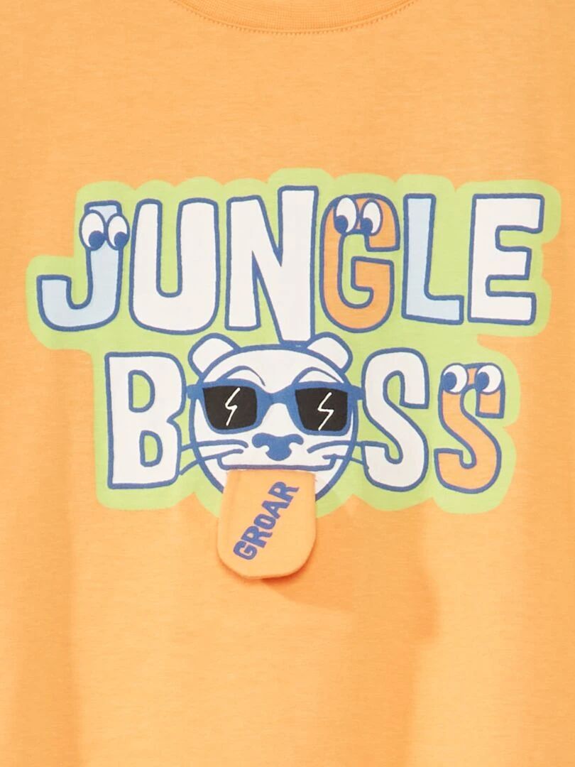 T shirt en jersey ludique Orange