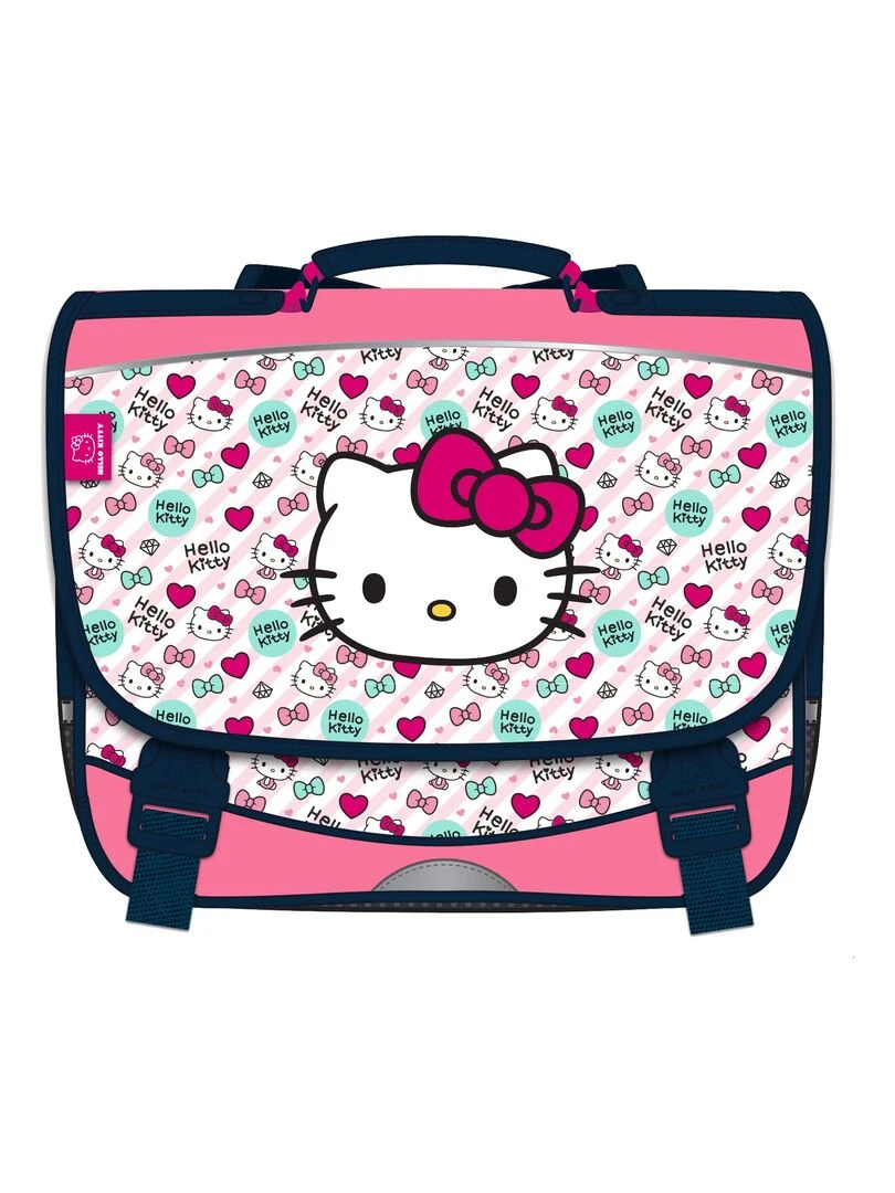 CARTABLE 38 CM 2 COMP. HELLO KITTY LOVELY Rose