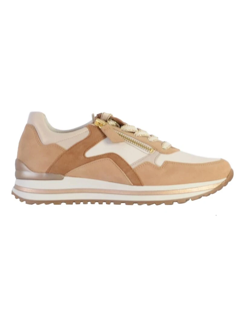 Basket Cuir Gabor Foulard Beige