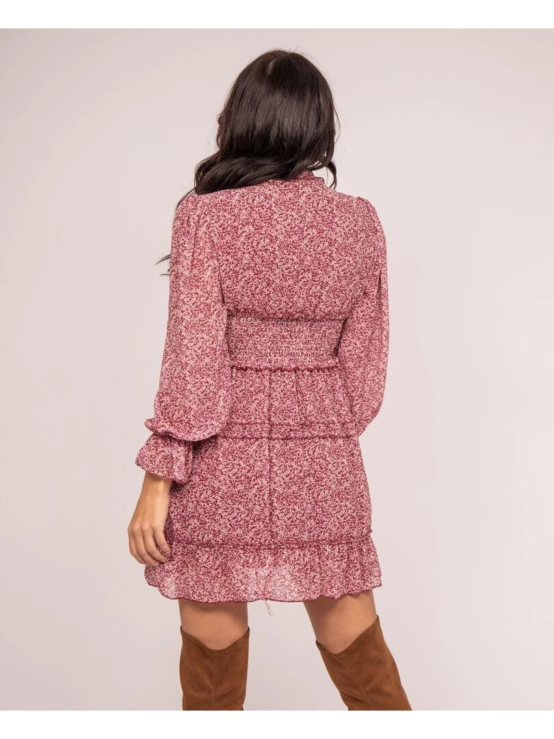 Robe courte motifs ISMAELLE Rose