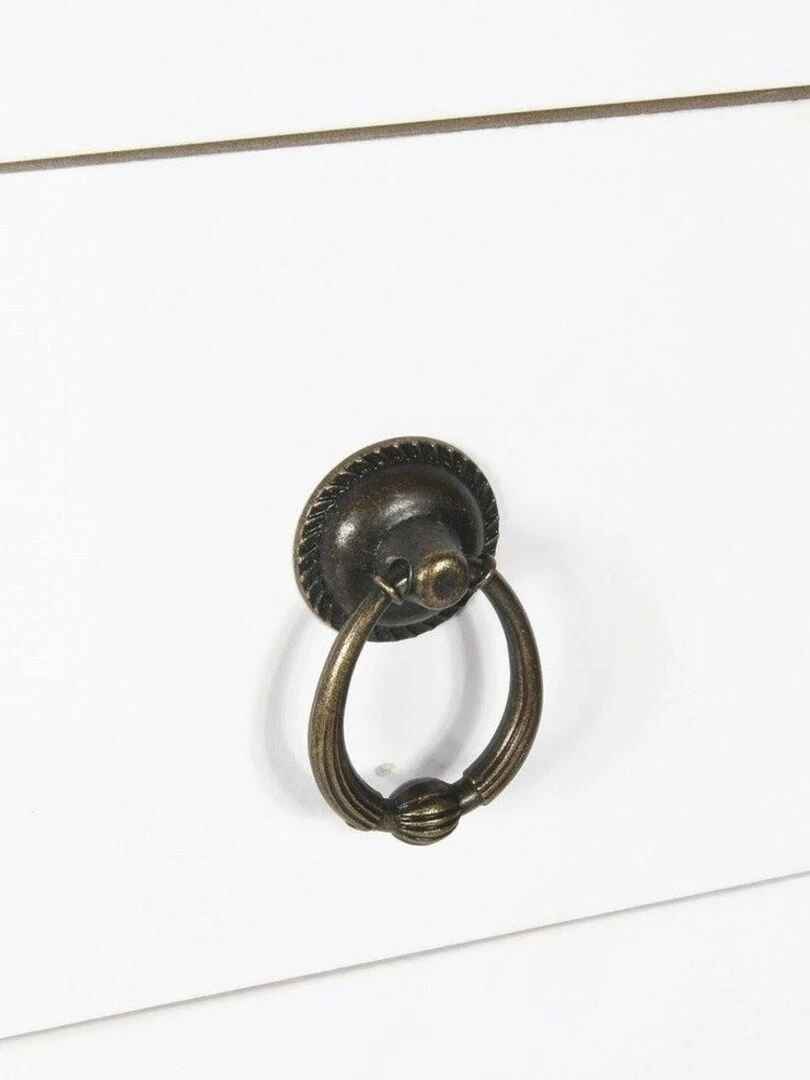 Chevet 1 tiroir Victoria blanc   Blanc