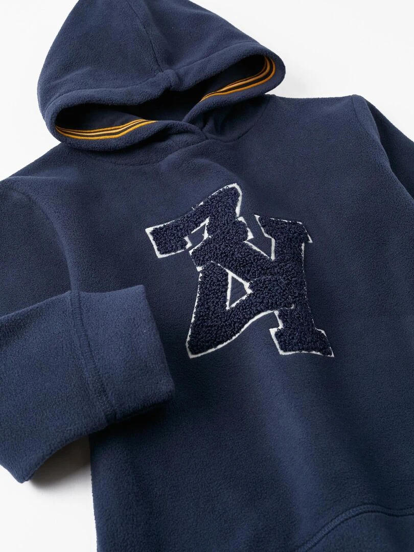 Sweat à capuche en polaire pour garçon 'ZY'   ROYALS OFF DUTY   Bleu foncé