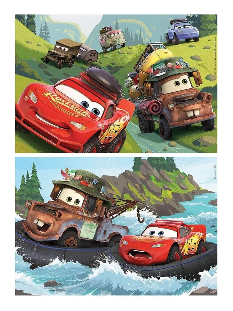 Puzzles en bois 2 x 25 pièces : Cars N/A