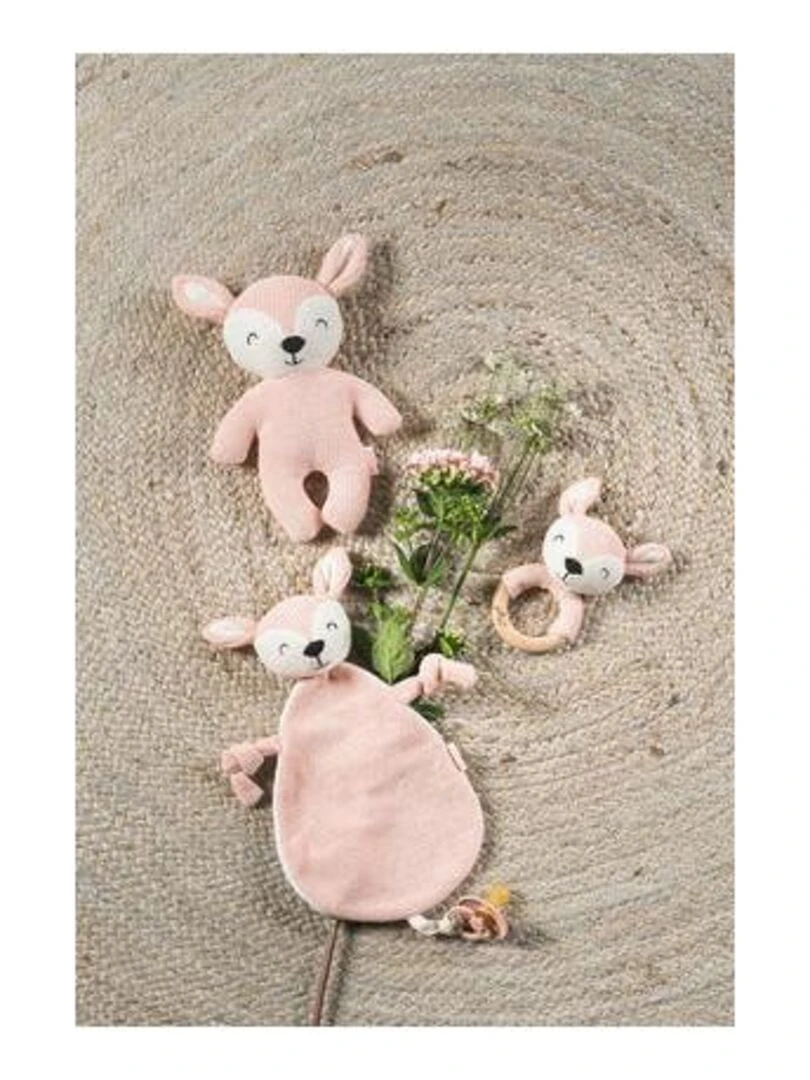 Attache Sucette Dear Rose Pale   Jollein   Rose