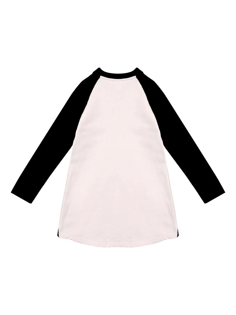 Robe Sweat Fille  Beige Noir Dessin Poulbot  BABY   'LA FAUTE A VOLTAIRE'   Noir Beige
