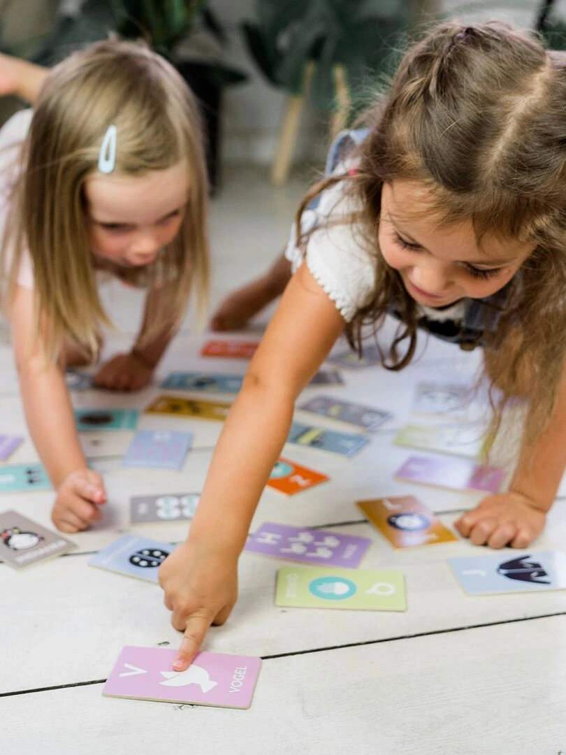 Jeu éducatif de lettres en bois Multicolore