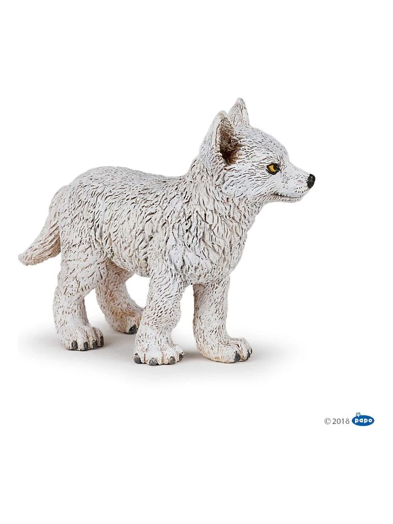 Figurine jeune loup polaire N/A