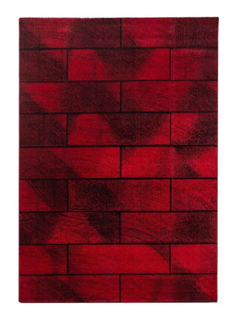 Tapis salon OMEGOU OEKO TEX® Rouge