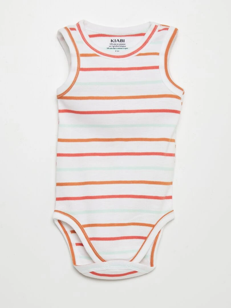 Lot de 3 bodies sans manches   Rouge