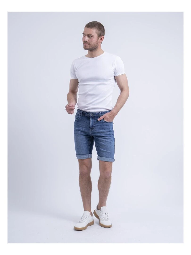 Bermuda en jean BELONI   Bleu foncé