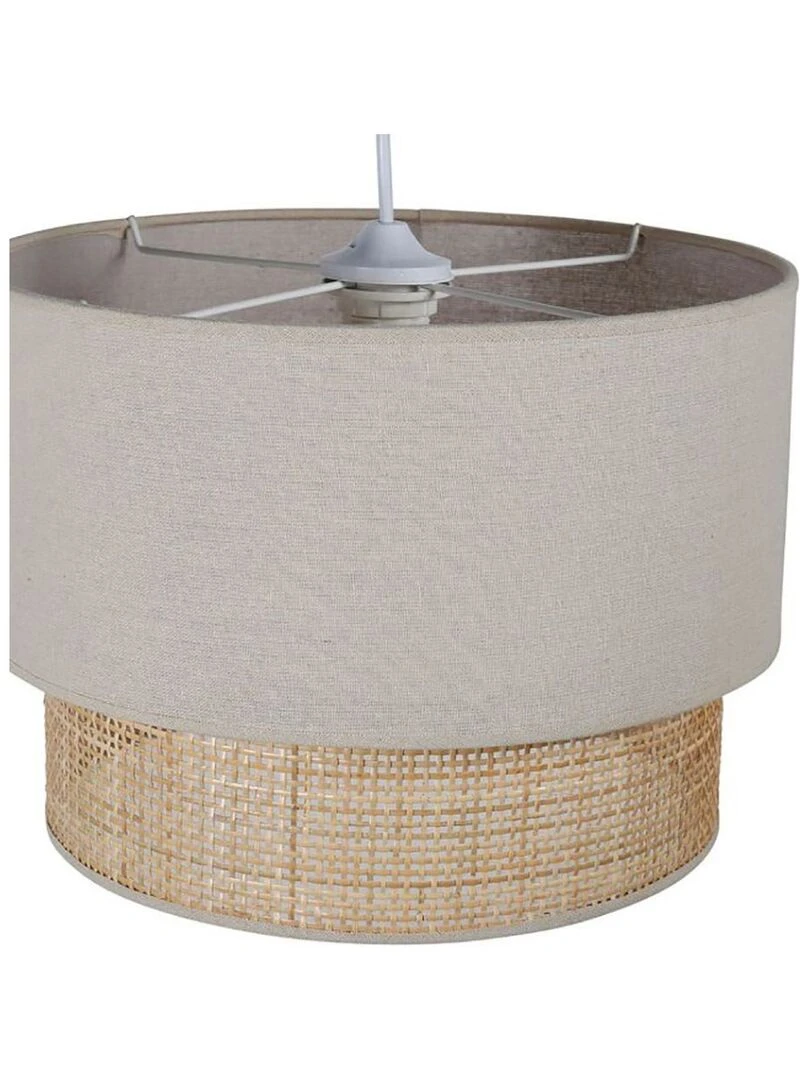 Suspension gigogne rotin beige D35   Gris