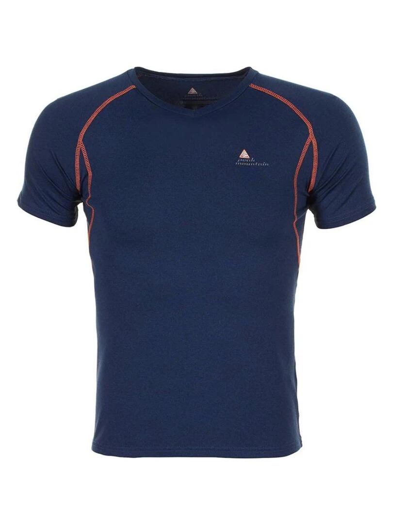 T shirt manches courtes homme CANSHO PEAK MOUNTAIN Bleu marine