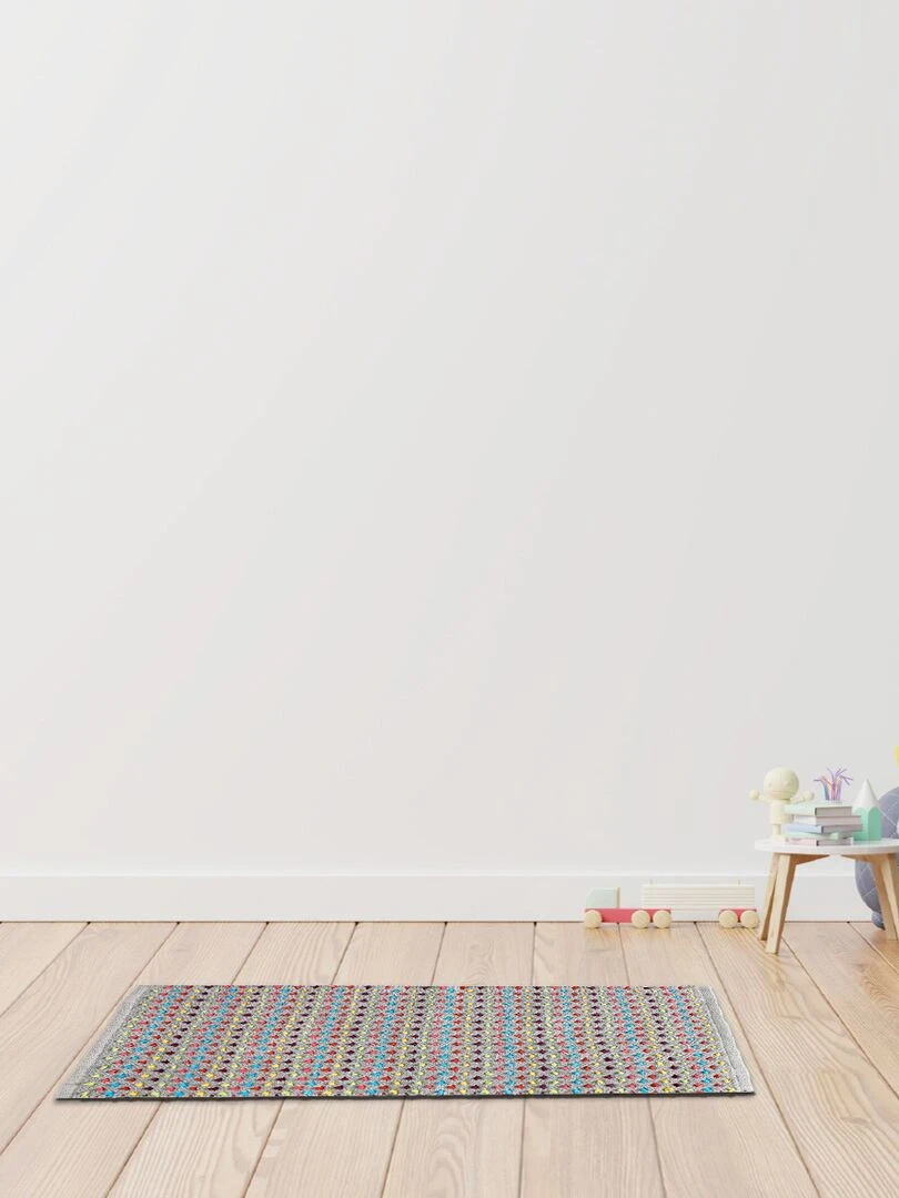 Guy Levasseur Tapis de bain en coton fantaisie multicouleur Multicolore