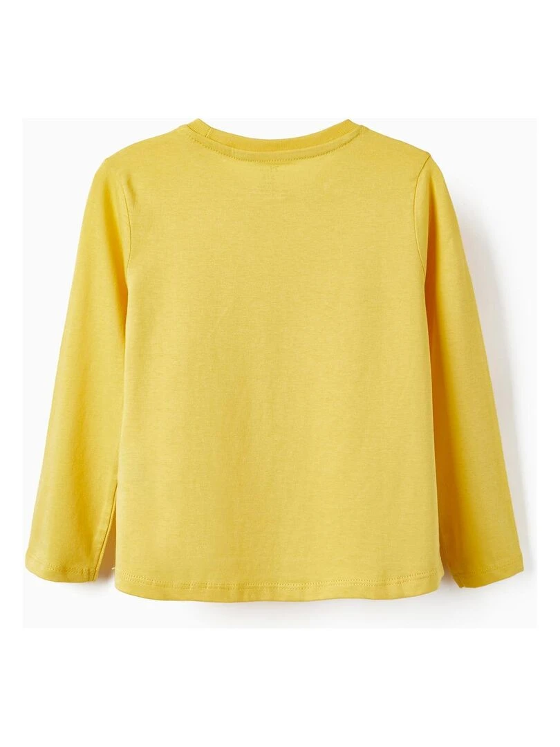 T Shirt à manches longues en coton pour fille 'Norway' manches longues  NORTHERN CALLING   Jaune clair