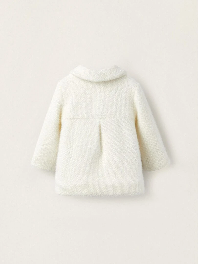 Manteau en fausse fourrure avec doublure polaire pour nouveau né BALMORAL'S AFTERNOONS Blanc
