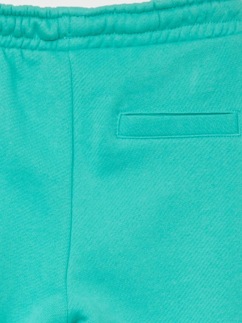 Pantalon jogging en french terry avec coutures   Vert