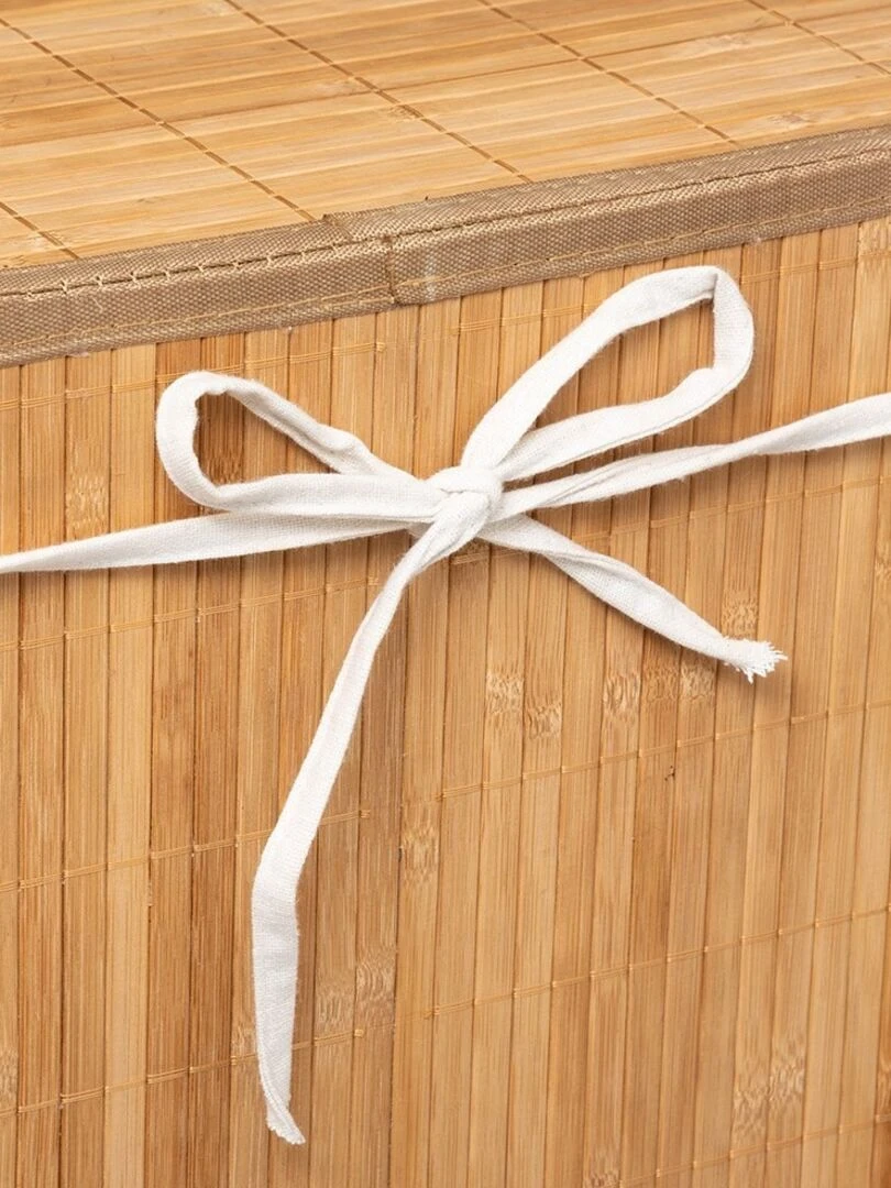 Panier à linge bambou naturel Beige