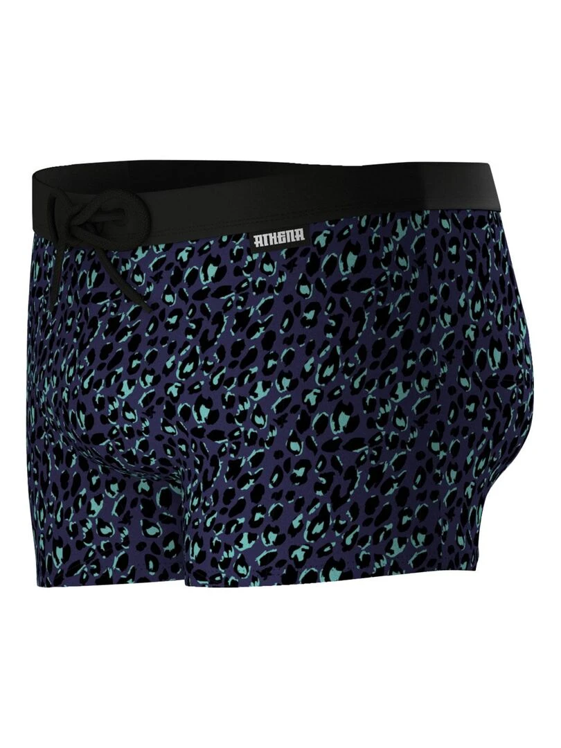 Boxer de bain homme Jungle   Bleu