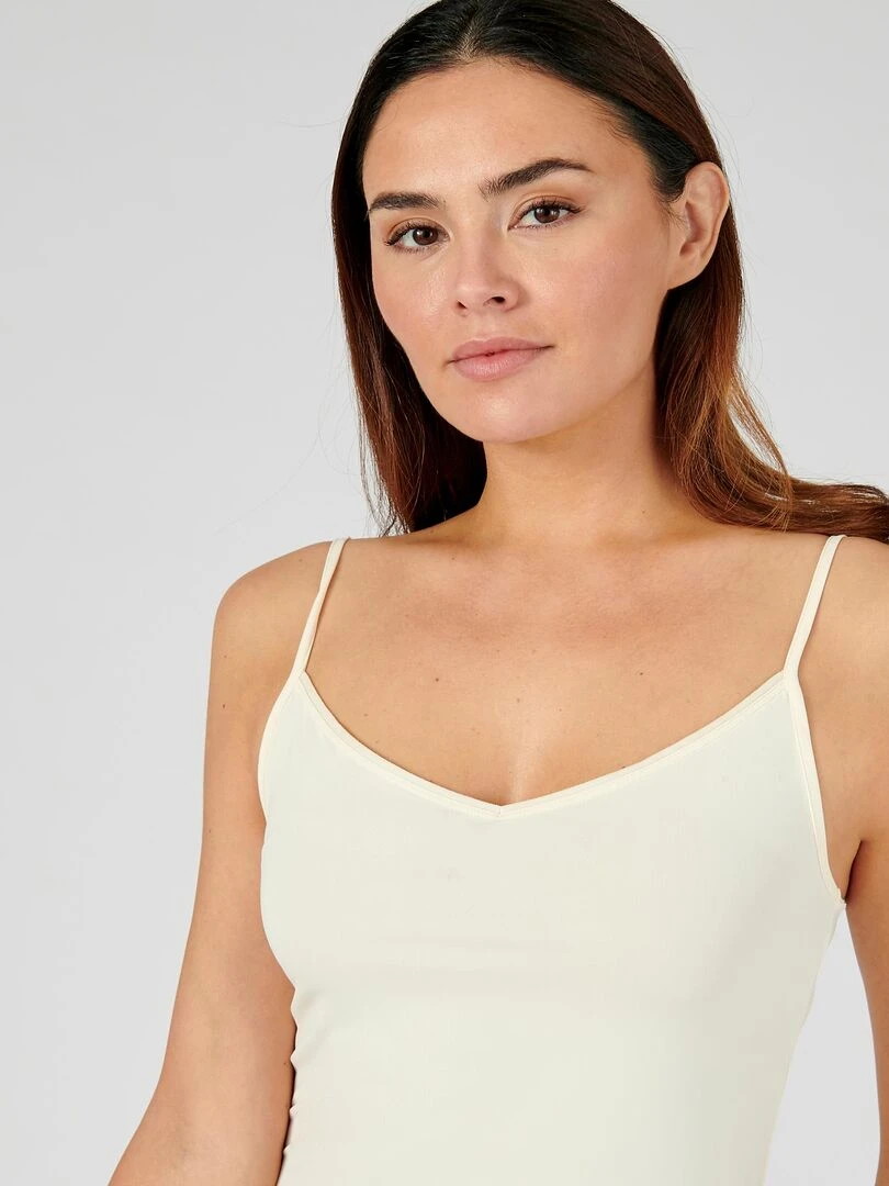 Fond de robe fluide   Damart   Beige