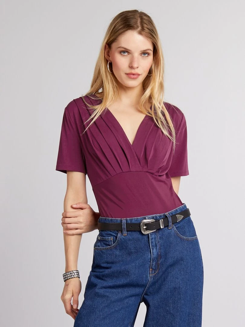 Body drapé Violet