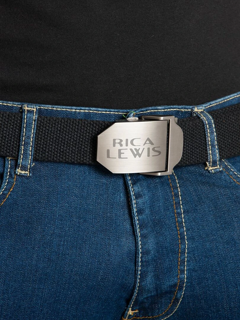 Ceinture à boucle coulissante ADMIRAL 'Rica Lewis' Noir