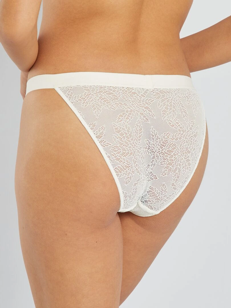 Culotte en dentelle 'Sans Complexe'   Blanc