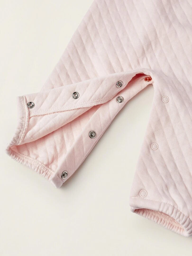 Combinaison + Bodies pour Nouveau Né 'Cœurs'  EARLY BLOOM   Rose clair