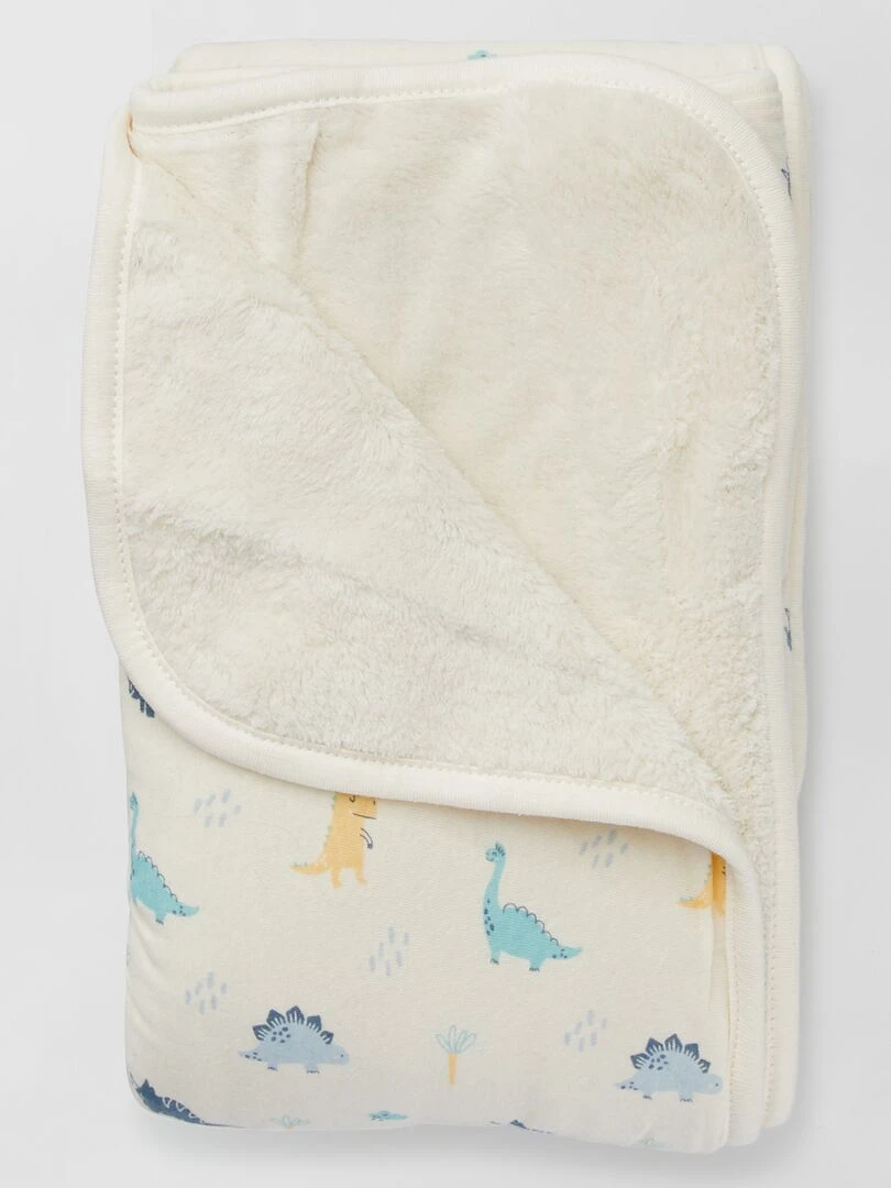 Couverture en jersey Blanc 'dino'