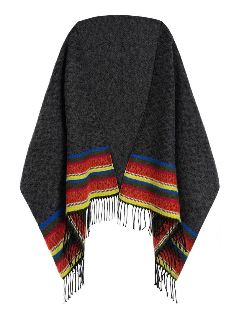 Châle Grazzie Fabriqué en France gris anthracite