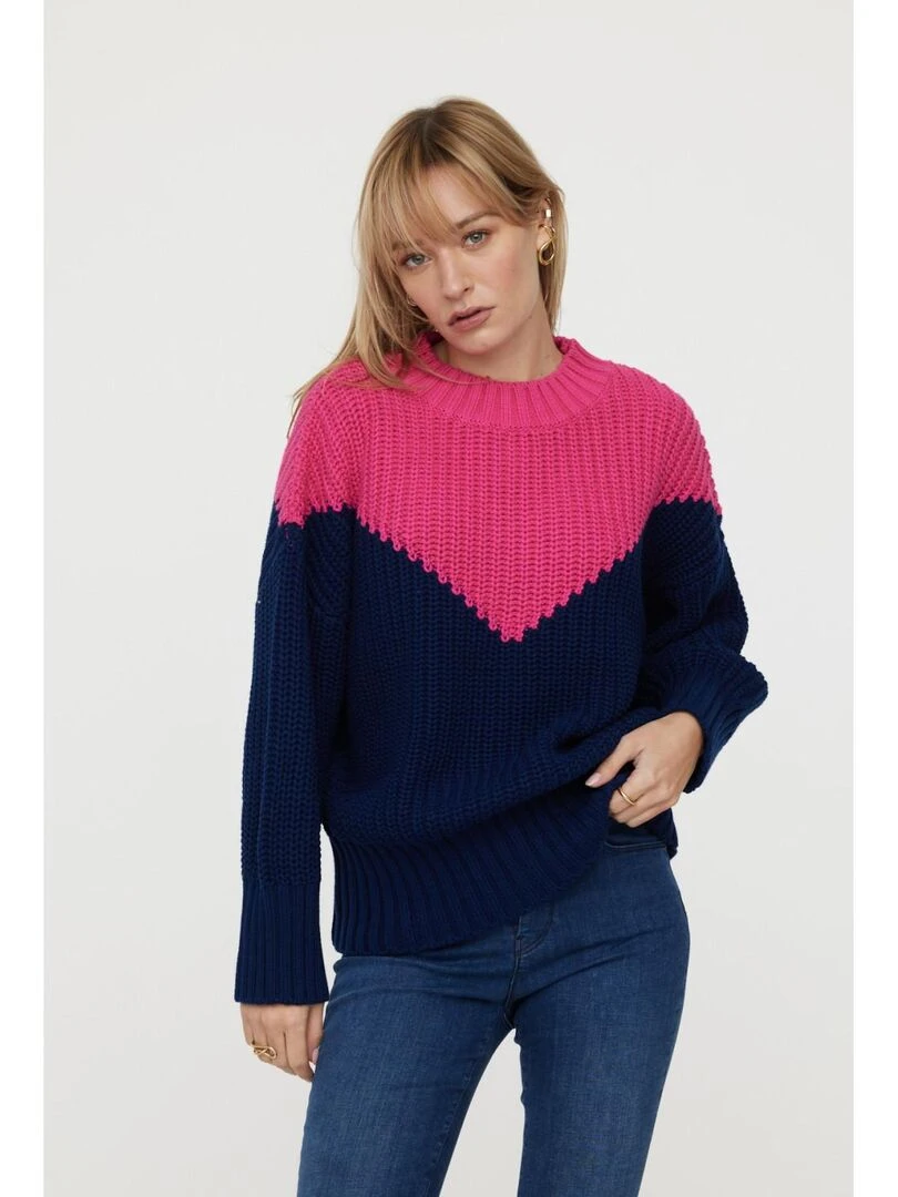 Lee Cooper Pull manches longues coton regular CLOREL Bleu marine
