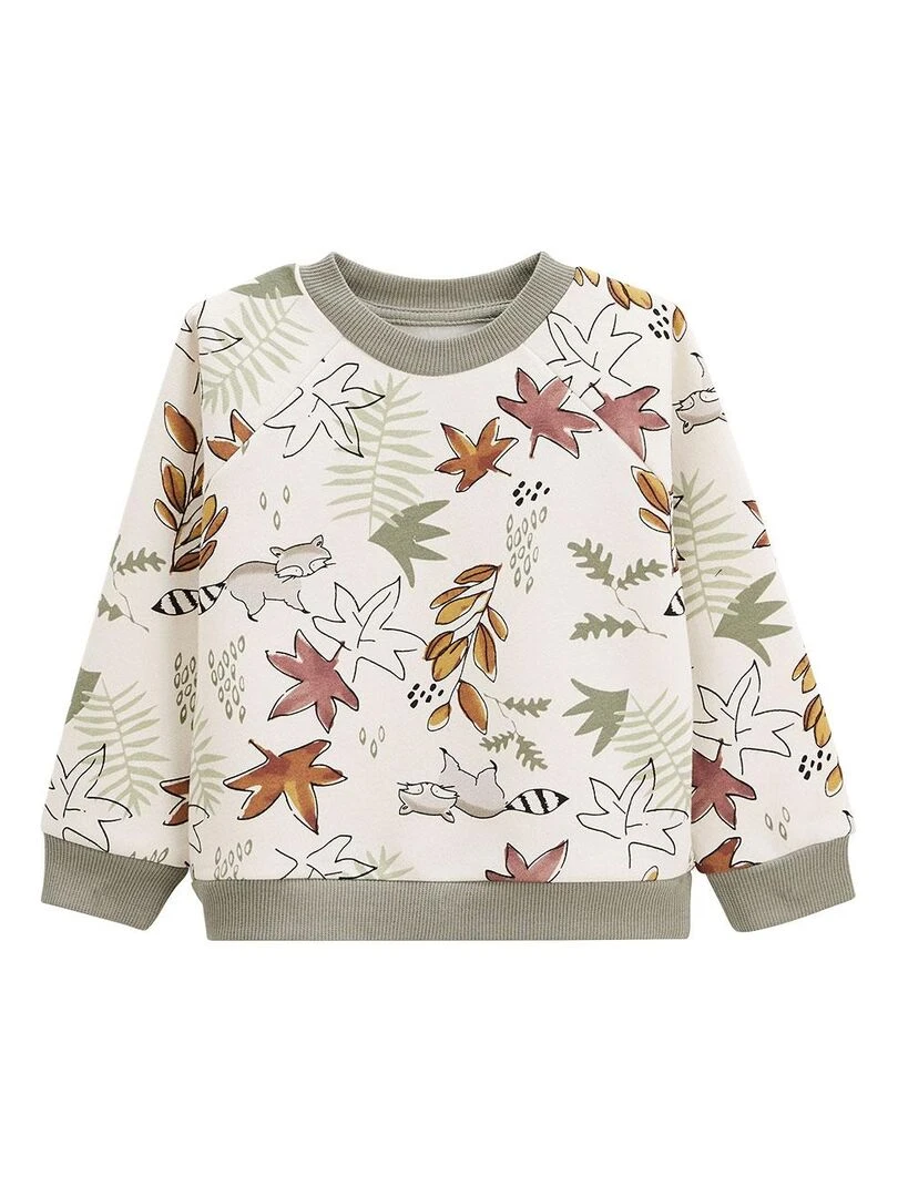 Sweat shirt bébé en molleton Ottawa Ecru