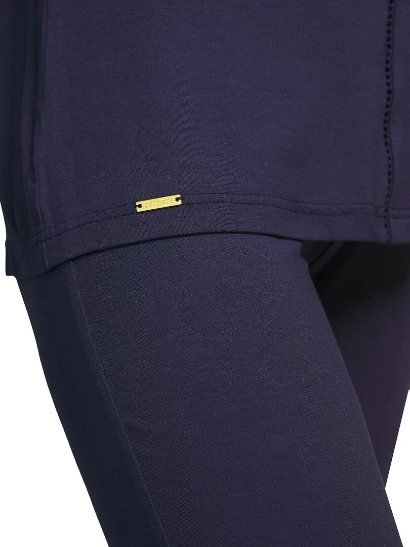 Tenue de détente et intérieur pyjama leggings haut Vainica   Bleu marine