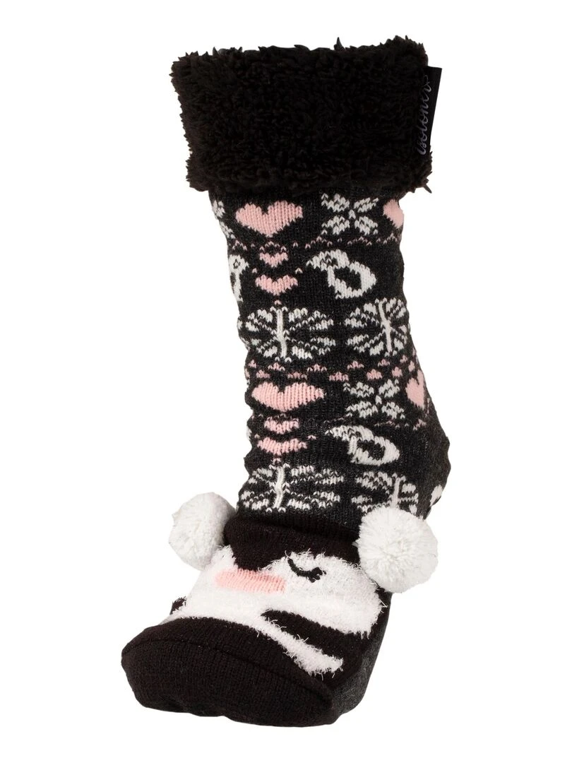 Chaussettes fourrées Femme Pingouin Multicolore