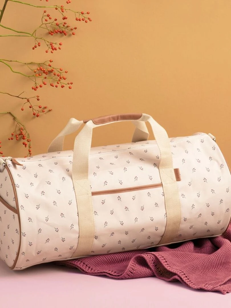 Sac week end Berries (46 x 21 cm) Ecru