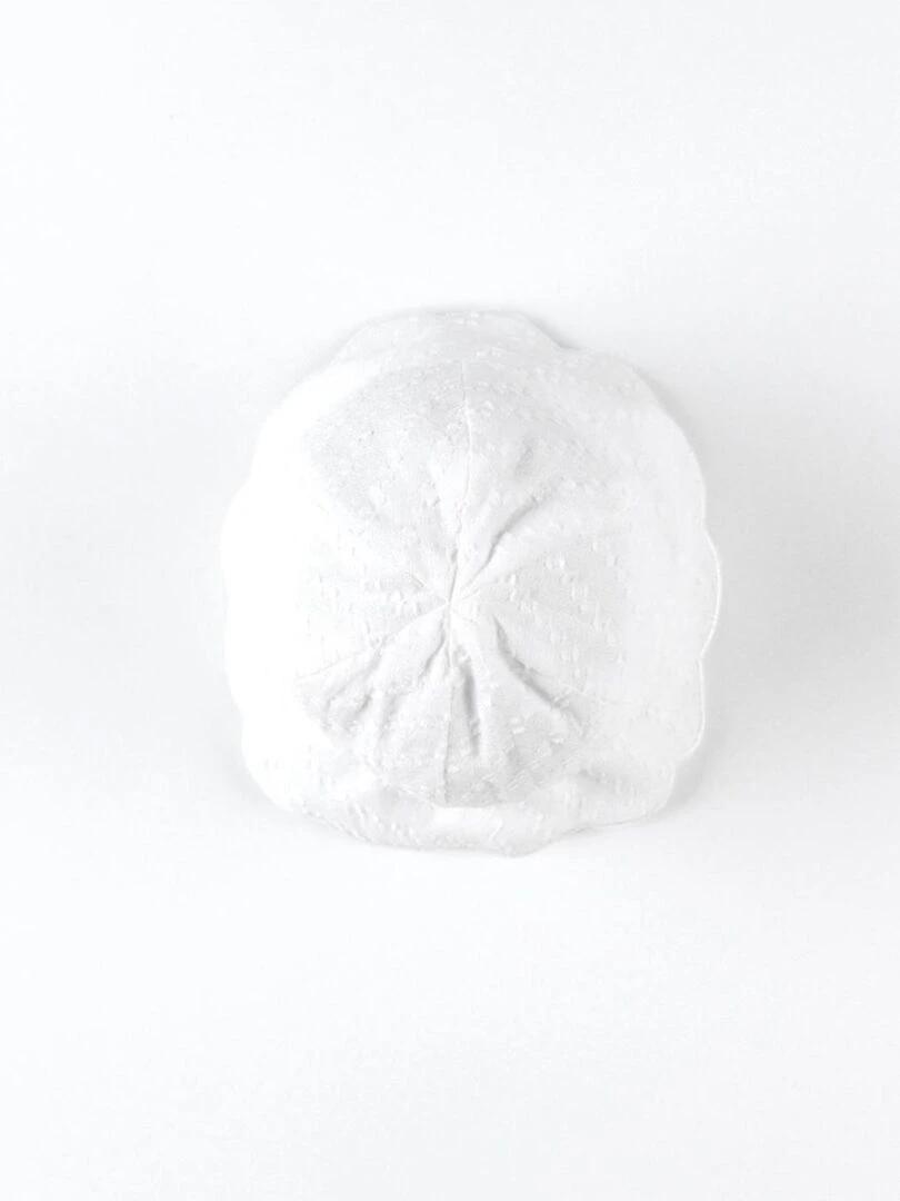 Chapeau bob en crêpe de coton Noukie's Blanc