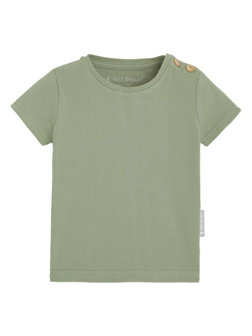 T shirt manches courtes mixte Vert
