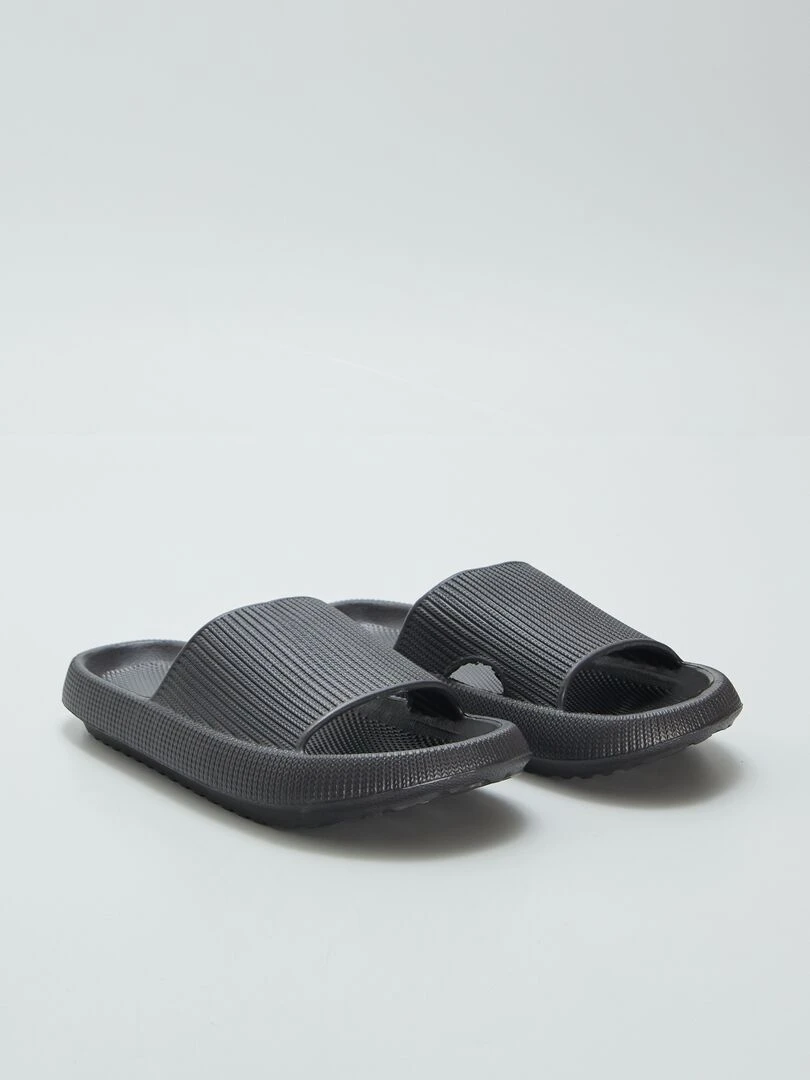 Sandales en plastique moulé Noir