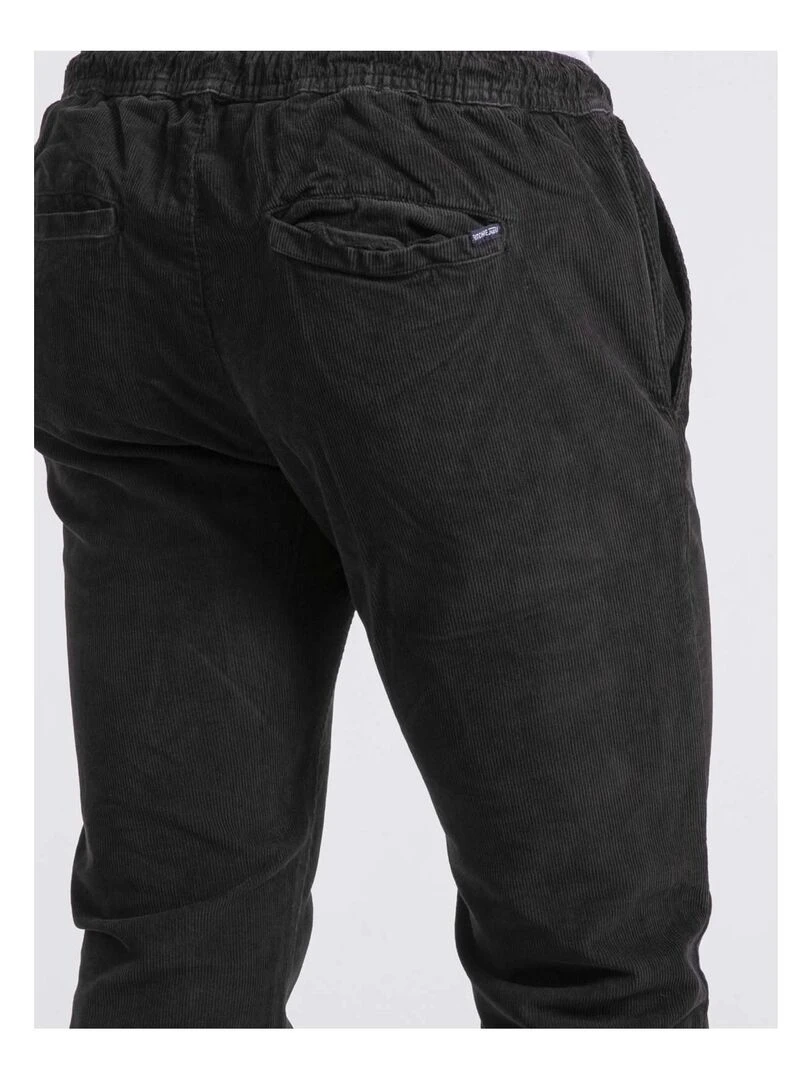 Pantalon velours chino taille élastiquée VERDAMONT   Noir