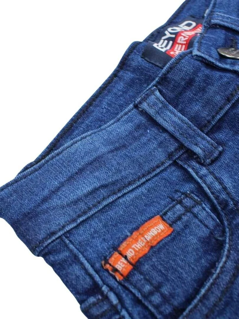 Nasa   Bermuda garçon imprimé logo en coton   Bleu