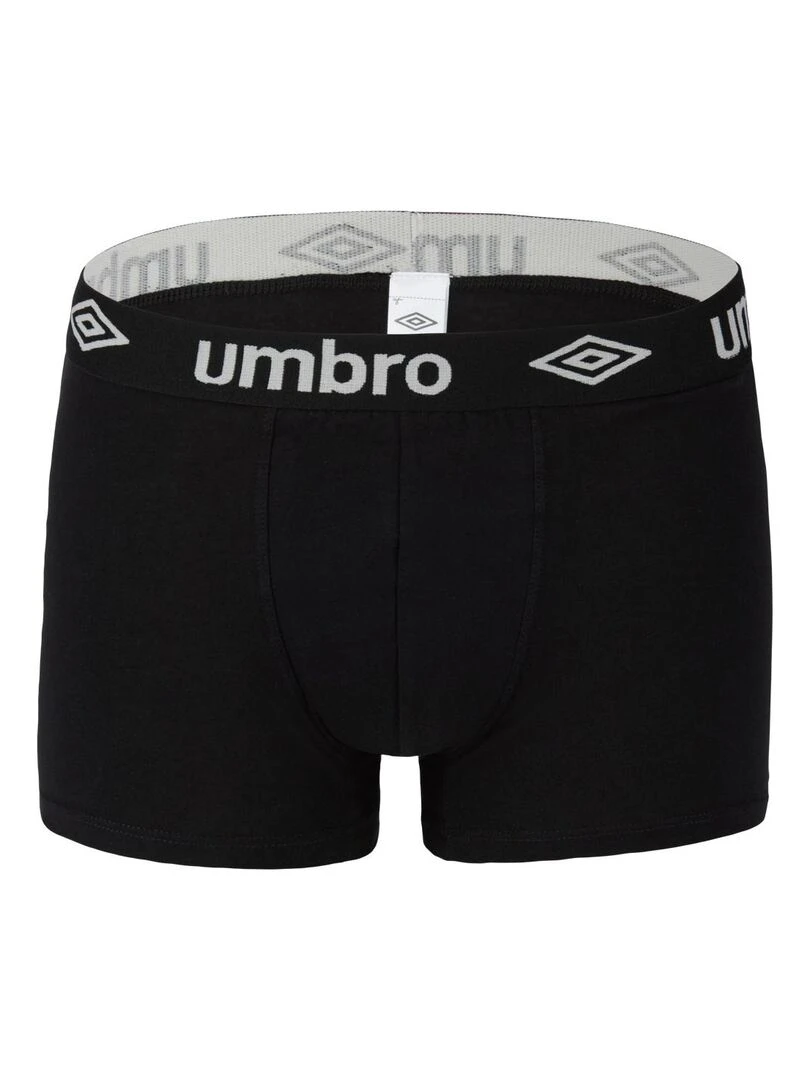 Lot de 8 Boxers coton homme uni Umbro   Noir