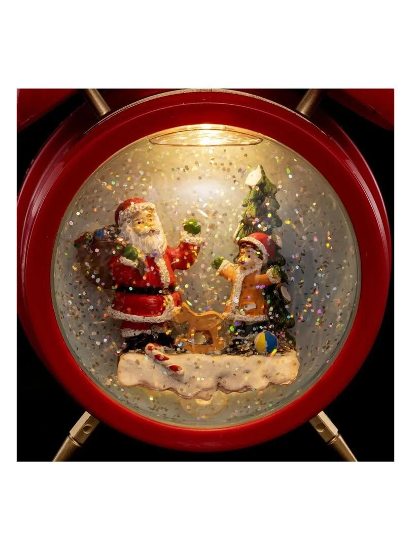 Decoration de noel reveil a neige Rouge