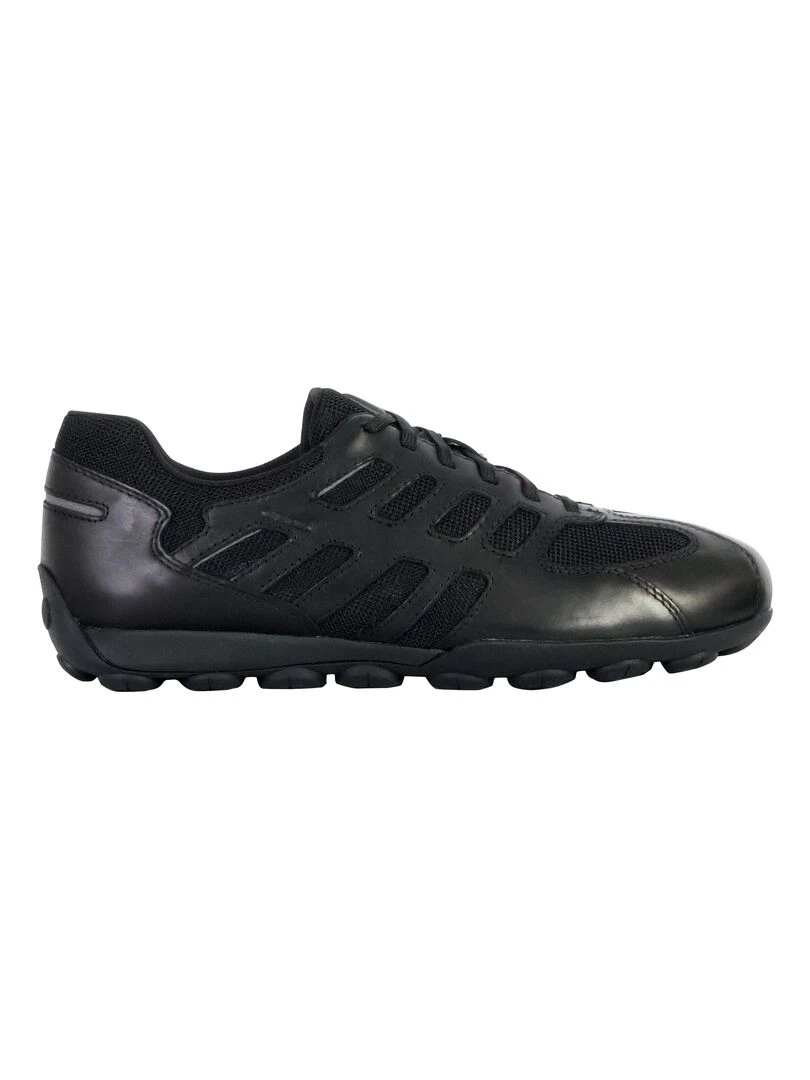 Basket Cuir Geox Snake Noir