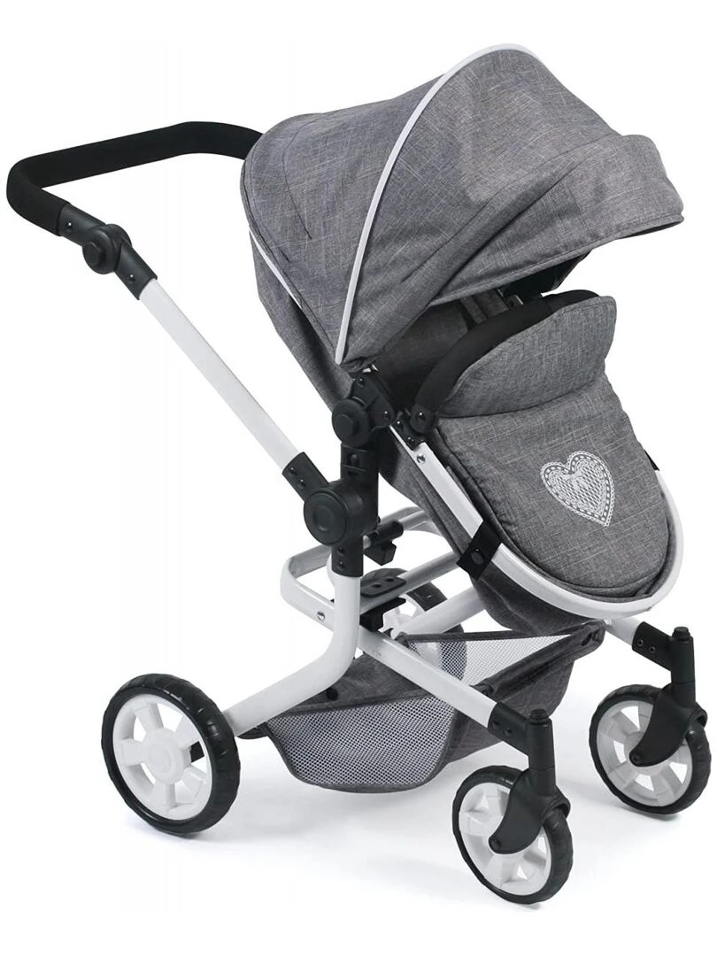 Mika Poussette Combinée Pour Poupée Gris N/A